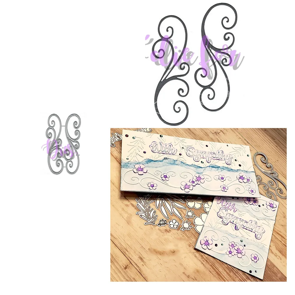 

Металлические Вырубные штампы витые лозы для «сделай сам», скрапбукинг, декор для фотоальбома, тиснение, праздничные штампы для бумажных карт, набор штампов