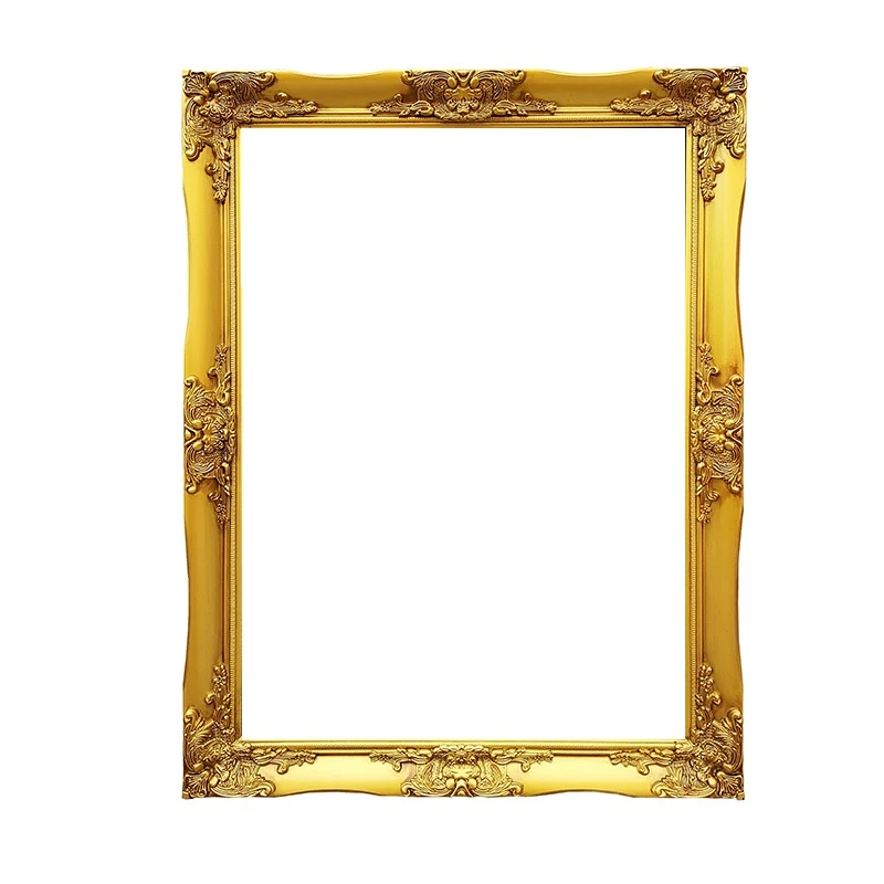 Bingkai Lukisan Minyak Kayu Retro Dekorasi Bingkai Foto Pernikahan ...