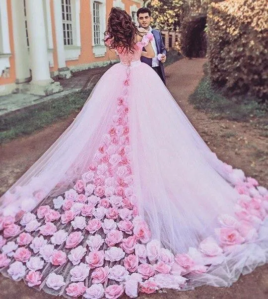 Blush wedding dress: BusinessHAB.com