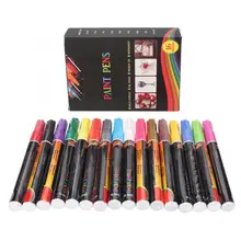 16 цветов Пластиковые масляные акварельные фломастеры для студентов и взрослых художественные принадлежности для рисования