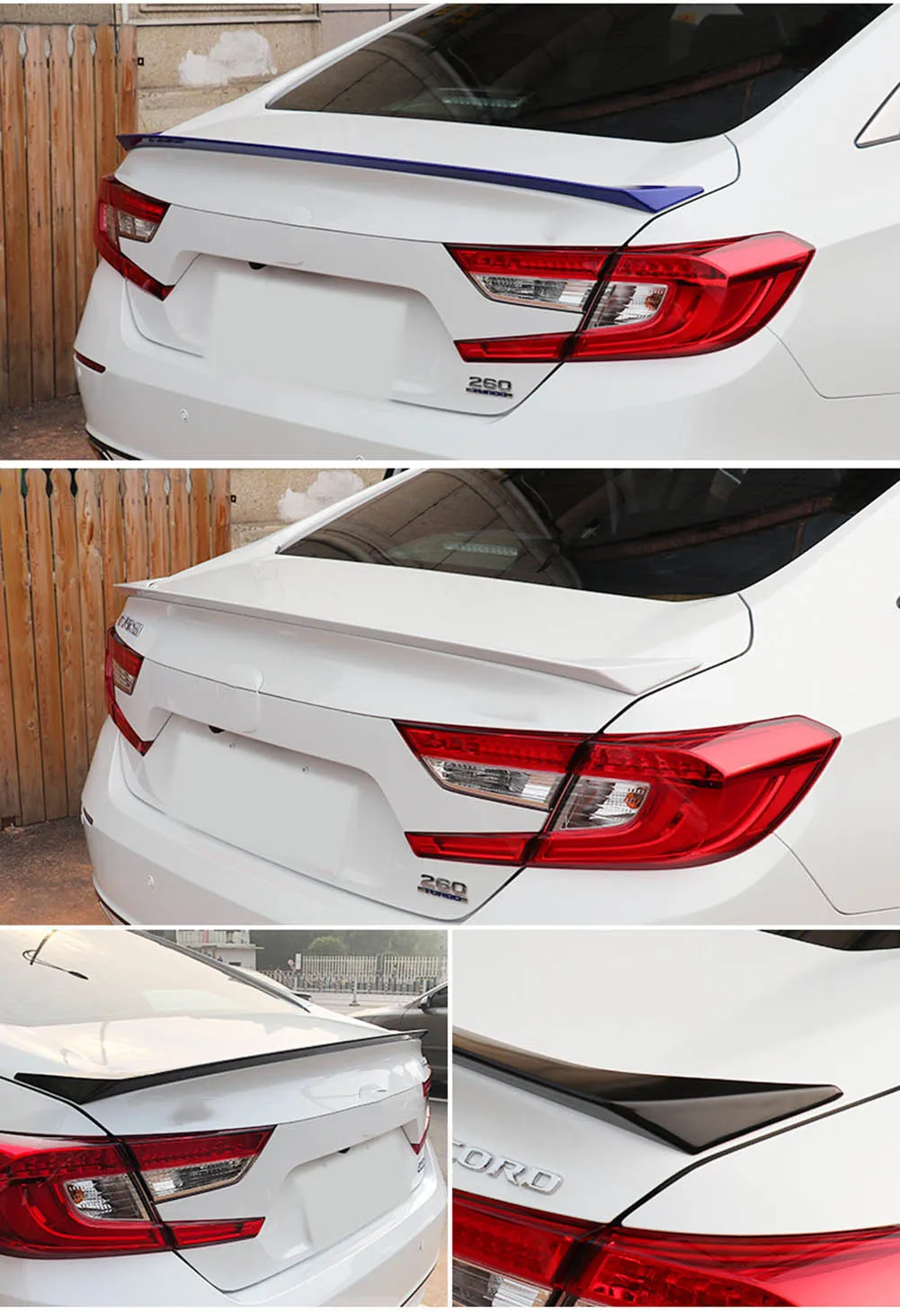 Для Honda Accord 10th ABS спойлер заднего багажника, крыла для губ