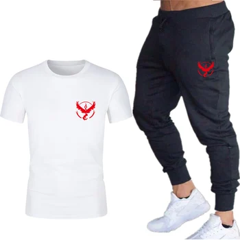 

New sets of t-shirts + Pants Men's Summer Short Sleeve T Shirts Hip Hop Tops Suit Set Men's Sportswear Men's Clothing
