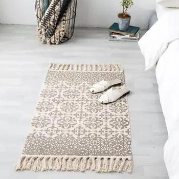

Modern Bohemian Style Small Area Rug Cotton Washable Reversible Decorative Rug