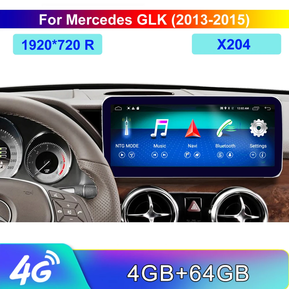 Андроид 10 8 ядерный Процессор 4 + 64G Мобильный DVR 25 дюймов Дисплей для Benz GLK 2013 2015