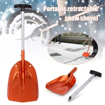 

New Folding Snow Shovel Collapsible Outdoor Car Alloy Compact Shovel Cleaning Tool for Courtyard XD88