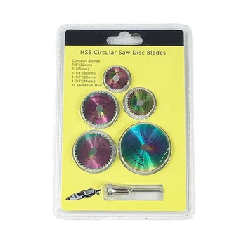 

Colorful Coated High Speed Steel Small Saw Blade Mini Set Of 6-piece Metal Hardness And Wear Resistance