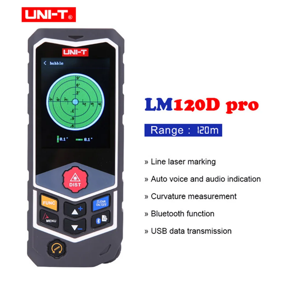 Лазерный дальномер LM80D PRO / LM120D на колесах UNI T лазерная электронная линейка