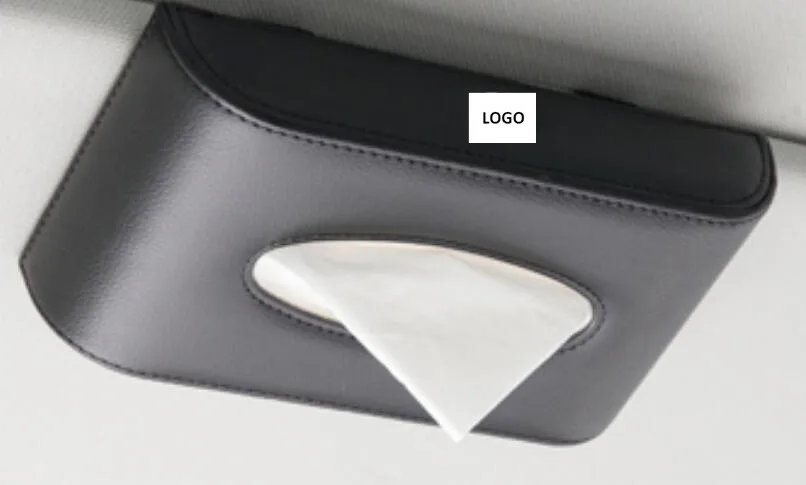 Автомобильный кожаный солнцезащитный козырек коробка для салфеток Держатель съемные наклейки коробка для салфеток Подходит для BMW TOYOTA LEXUS FORD Nissan Mitsubishi
