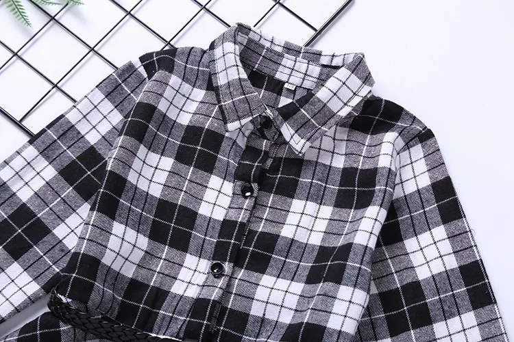 Teen Casual Girl Dresses  Fashion Plaid Letter Kids Long Sleeve Clothes Spring Autumn Children Dress For Girls 3 to 13 Years (18)