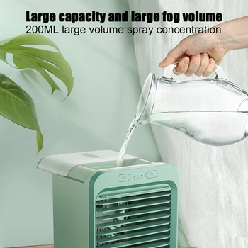 

2020 Air Conditioner USB Portable Air Cooler Humidifiers Table Air Cooling Fan For Home Office Humidification Device Low Noise