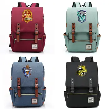 

B0302 Fashion Magic School Snake Lion Eagle Buckle Children School bag Teenagers Student Schoolbags Women Bagpack Men Backpack