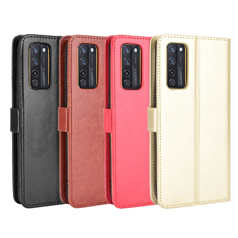 For ZTE Axon 20 5G Case classic Flip Luxury PU Leather Phone Case For ZTE Axon 20 5G A2121 Cover