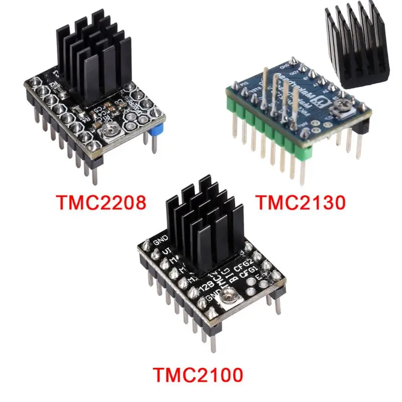 TMC2100 V1.3 TMC2130 TMC2208 шаговый двигатель бесшумный драйвер StepStick бесшумный отличная стабильная защита для 3d-печати consumabl