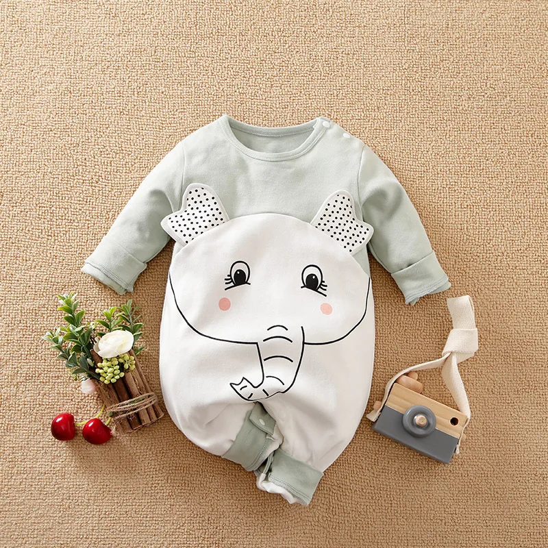 Prowow Fox Cartoon Baby Rompers 0-18M Baby Clothes For Newborns Cotton Cute Jumpsuit For Kids Boys Girls Children's Overalls Baby Bodysuits for boy Baby Rompers