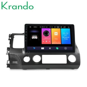 

Krando Android 9.0 10.1" IPS Full touch screen car Multmedia system for Honda Civic 2006-2011 gps navigation wifi No 2din DVD