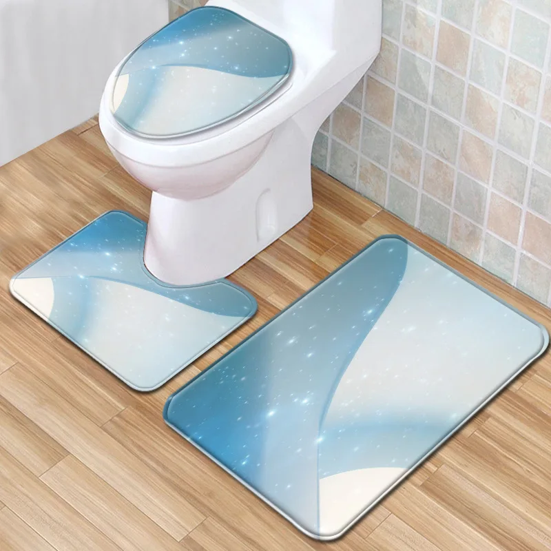 Zeegle красочный Коврик для ванной комнаты Набор пылезащитный коврик для туалета водопоглощающий Мягкий коврик современный коврик для ванной унитаза крышка сиденья