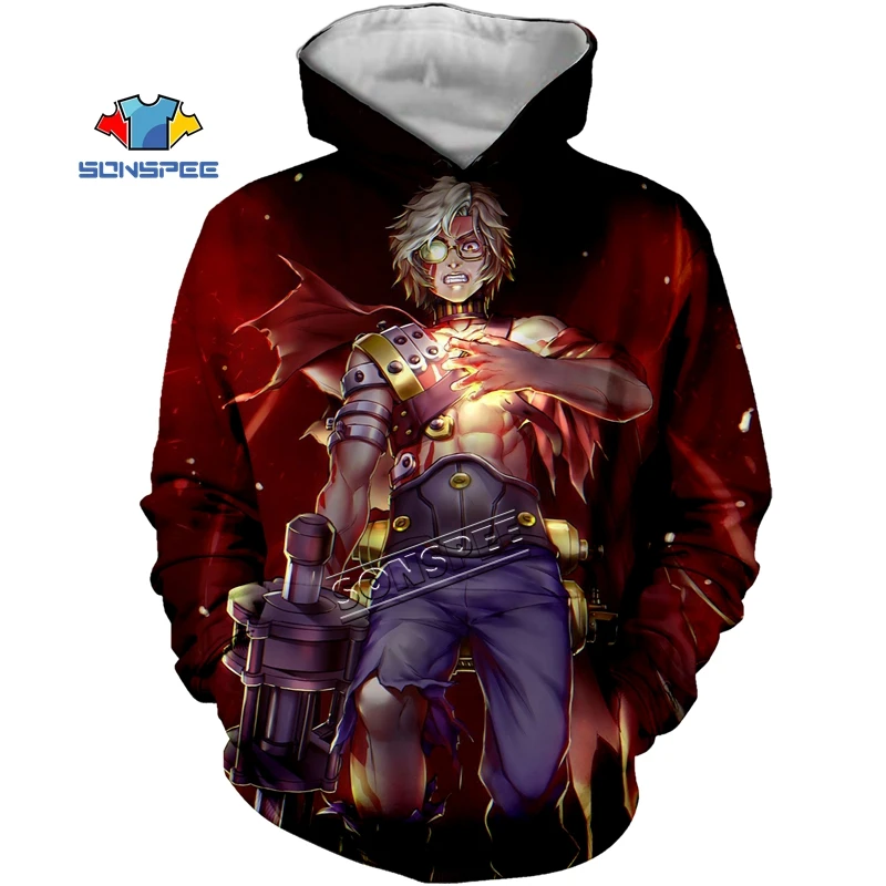 SONSPEE the Kabaneri of the Iron Fortress japan Anime 3D print Hoodie short sleeve Harajuku streetwear Pullover Fashion Hoodie
