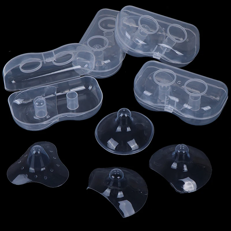 Nipple Shields Silicone Nipple Protectors Feeding Mothers Nipple Shields Protection Cover Breastfeeding Mother Milk Silicone