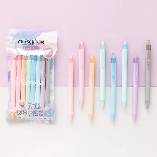 1pcs Bonbons Conception Multi Couleur Stylo À Bille Encre 0.5mm 6 En 1 Stylo  À Bille Roulante Spot Liner Marqueur Bureau École A7098 - Stylos À Bille -  AliExpress