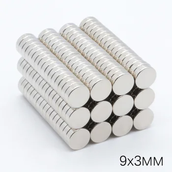 

200pcs 9x3mm NdFeB Small Super Strong Powerful Permanet Magnet Round Craft Rare Earth Neodymium Magnets 9*3mm for Craft Art