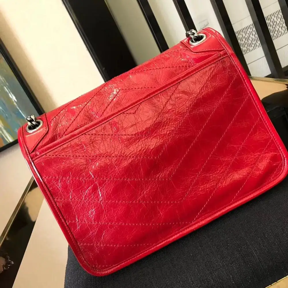 Los diseñadores de marca diseñan bolsas de cuero высокое качество кон Гран capacidad para crear bolsos - Цвет: Красный