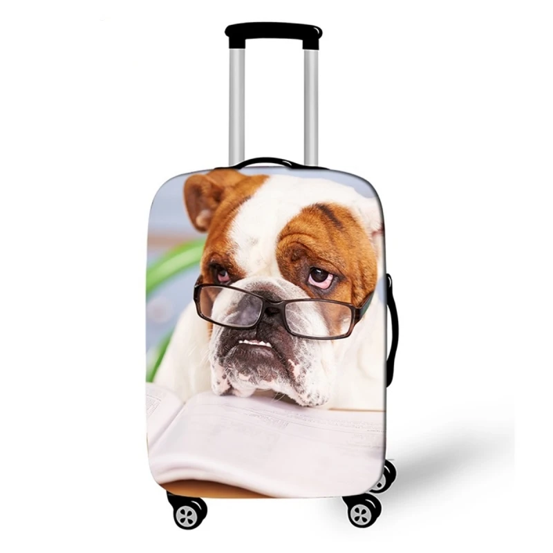 Kawaii Чехол для багажа с изображением собаки кошки для 18-30 дюймов, чехол для багажника, эластичный Чехол для багажа, защитный чехол, аксессуары для путешествий