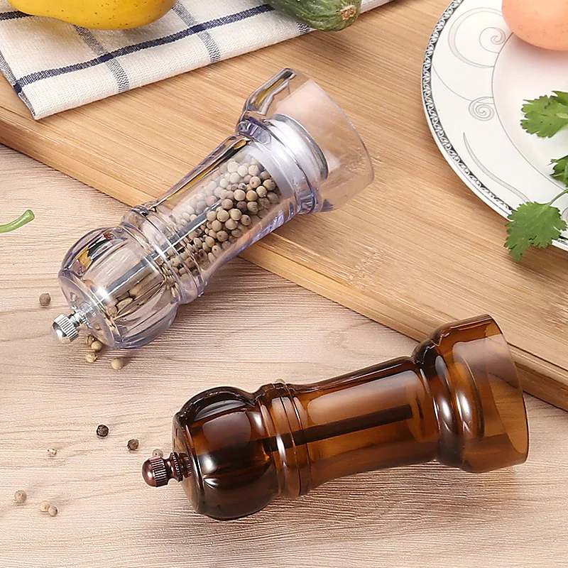 Acrylic Grinder Pepper Mill Manual Acrylic Pepper Grinder Multi-Purpose Cruet Kitchen Tool