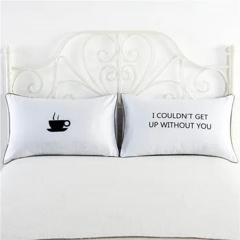 

74x48x2cm Double Bed Pillowcases Rectangle Pillow Case Couple Wedding Bed Home Living Room Home Decorative Pillow Covers