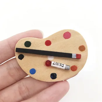 

1:12/1:6 Toy House Miniature Scene Model Painting Tool Palette- Simulation Toy brinquedos juguetes kids toys игрушки антистресс