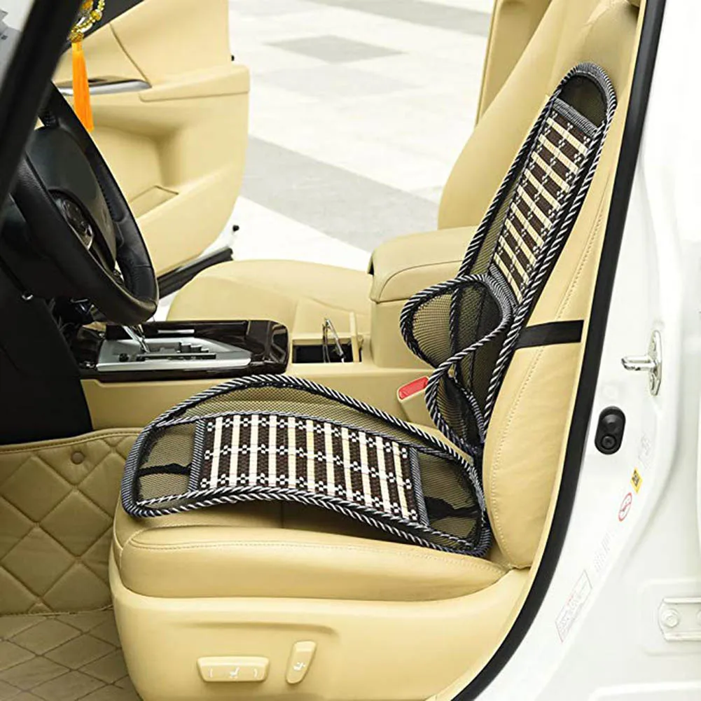Assento de Carro Almofada de Refrigeração Respirável para Assento de Carro com Ventilação Almofada para Massagem na Cintura Tapete de Resfriamento Cobertura Respirável para Ventilação com 4 Capas p assento de automóveis