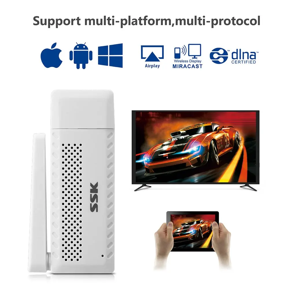 WiFi дисплей Miracast ключ/адаптер высокой совместимости Mirascreen DLNA Airplay для HDMI IOS Android мульти-дисплей tv Stick
