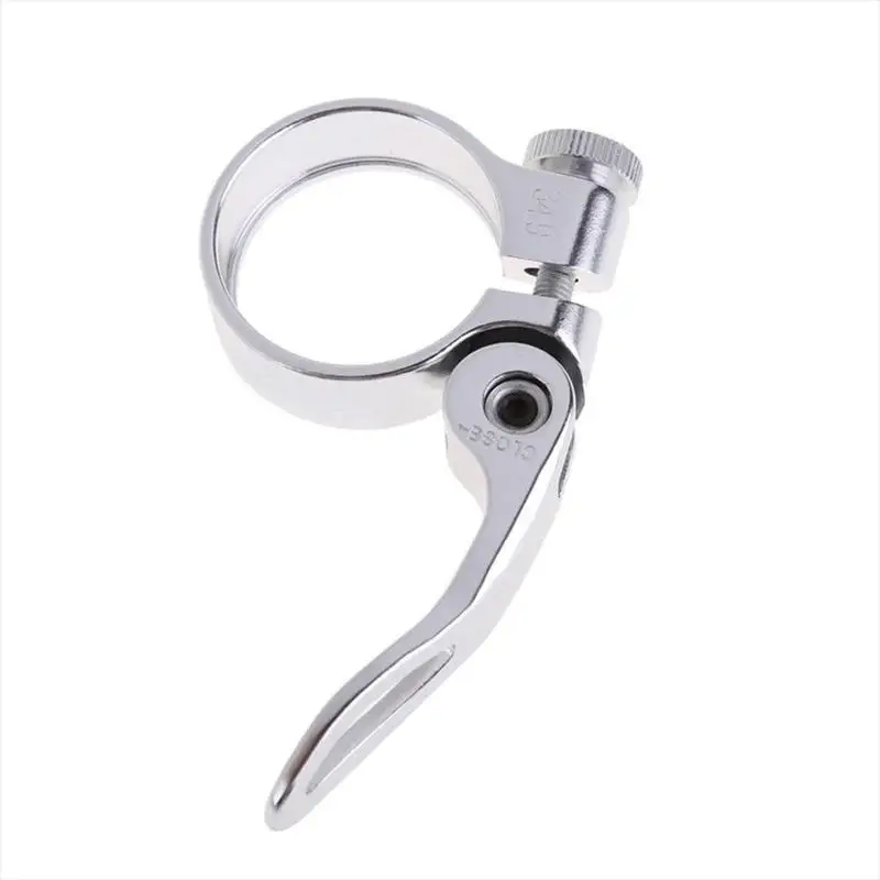 silver 31.8mm 31,8/34,9 мм алюминиевый MTB велосипедный быстроразъемный зажим для сиденья U0C8 - Цвет: silver 31.8mm