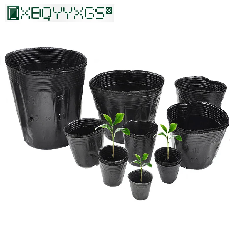 

50pcs Garden Supplies Planting Bag Environmental Protection Nursery Pots Seedling Raising Cup Nursery Box Container Grow Pot