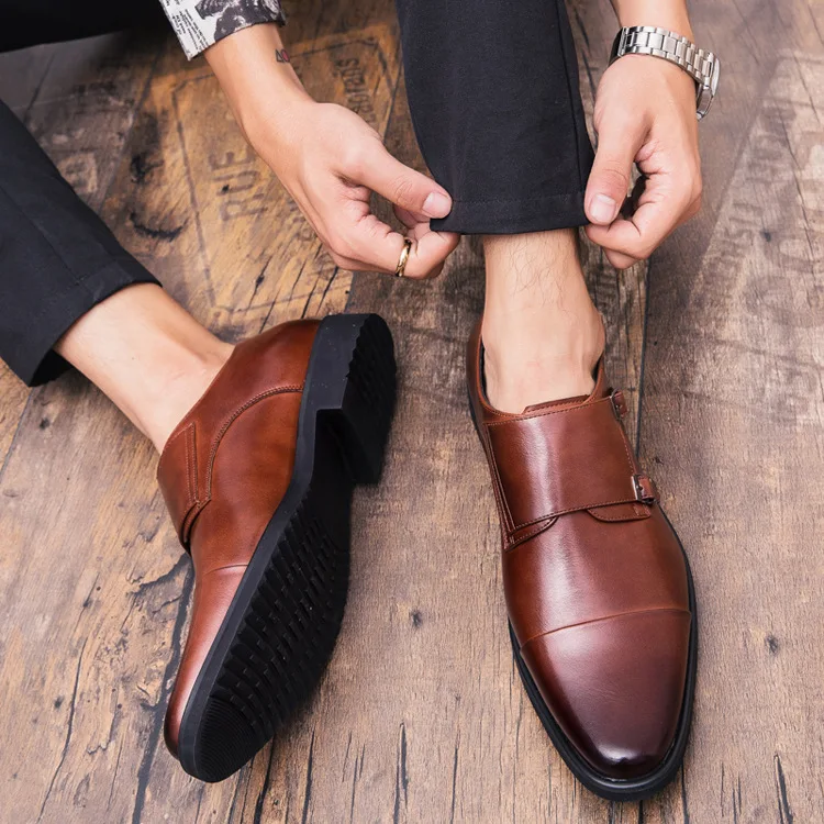 38-48 Мужская обувь; кожаная удобная обувь для джентльменов; стильная деловая официальная обувь;# TLK003