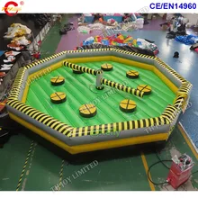 Гигантские надувные wipe out спортивные игры для продажи, коммерческие надувные wipeout прыжки вызов игры для детей и взрослых