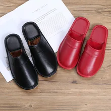 RONGLAI/зимние женские домашние тапочки модная кожаная Теплая мужская хлопковая обувь пара тапочек на плоской подошве черного и розового цвета Большие размеры 36-45