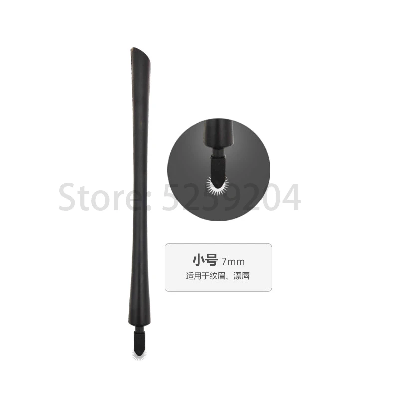 7mm 30pcs Новая противотуманная ручка для бровей ручной постоянный макияж микро затенение для роликовые иглы вышивка микроблейдинг татуажи 30 шт - Цвет: 7mm 30pcs