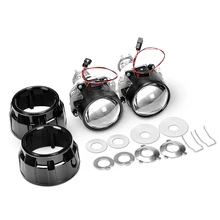 Мини 2,5 дюймов HID Bi xenon фары проектор Объектив модифицированный H7 H4 Фары линзы с H1 Led ксеноновые фары лампы для автомобиля стиль