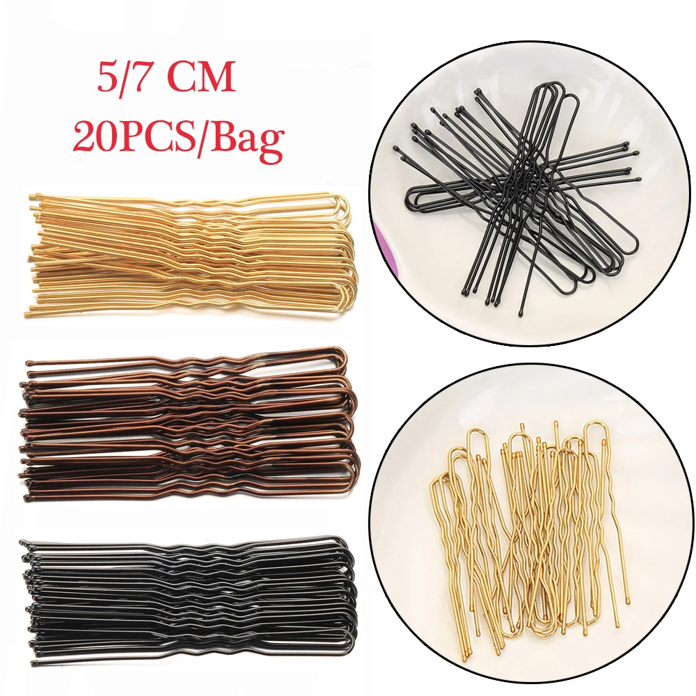 U Shaped Hairpins Hair Grips Bobby Pins 20 PCS for Women hair accessories hair clips