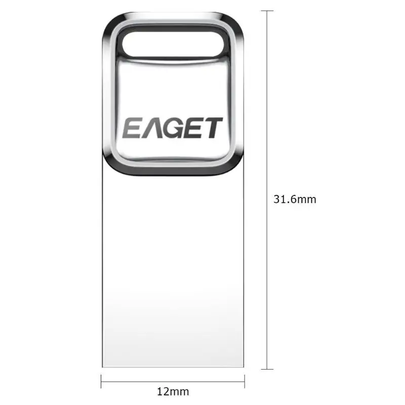 EAGET U1 USB флэш-накопитель 32 Гб металлическая Водонепроницаемая Флэшка USB карта памяти 16 ГБ флеш-накопитель реальная емкость USB флэш-диск U