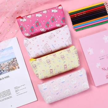 

Strawberry Rabbit Pen Bag Creative Student Cute Cartoon Pencil Pouch Stationery Box Large Capacity Storage Stationery Bag