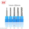 BB 3 Flute Carbide Milling Cutter Tungsten End Mill CNC Tool 1 to 20mm HRC55 for Aluminum Fiberglass Acrylic Wood Copper Plastic ► Photo 2/6