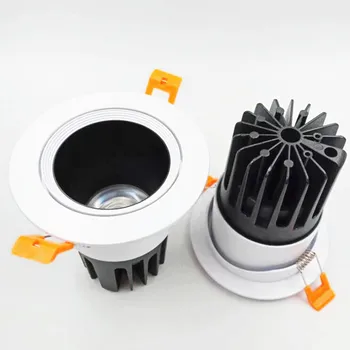 

Anti Glare Dimmable COB LED Downlights 9W/12W/15W LED Ceiling Spot Lights Warm Cold White Background Lamps Indoor Lighting