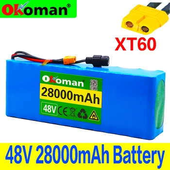 

48V battery 13s3p 28Ah battery pack 1000W high power battery Ebike electric bicycle BMS with xt60 plug