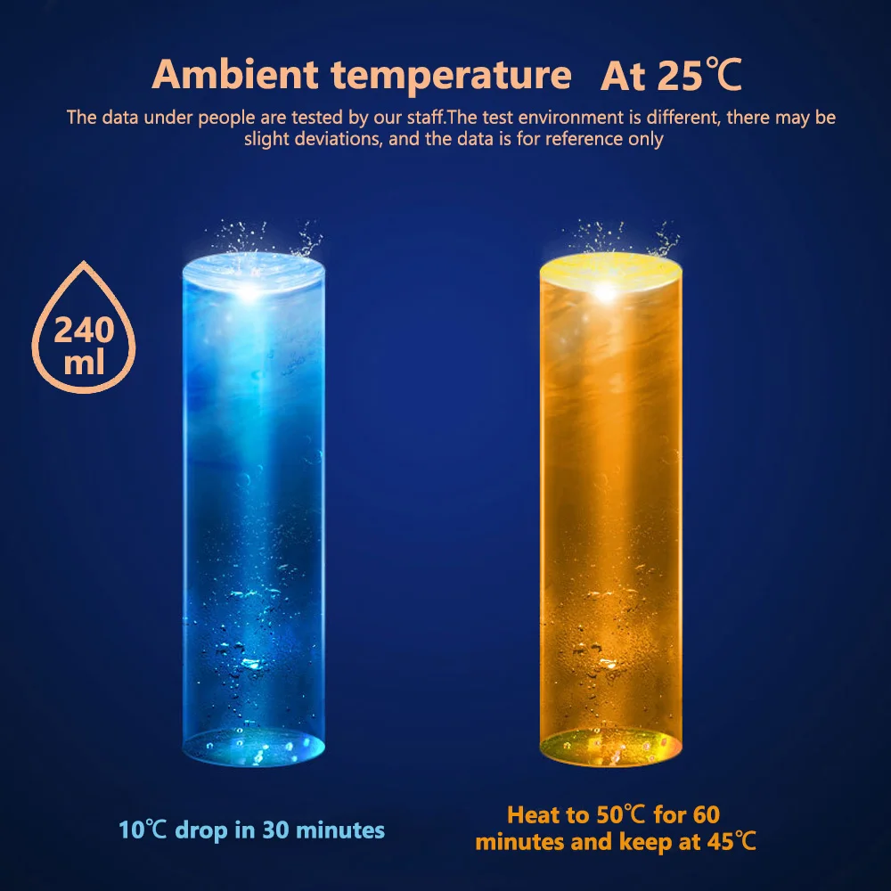 USB Hot & Cold Travel Mugs Thermos Smart Water Cup Vacuum Drink Flasks sports Bottle Leakproof Bumbler Coffee Mug Rechargeable