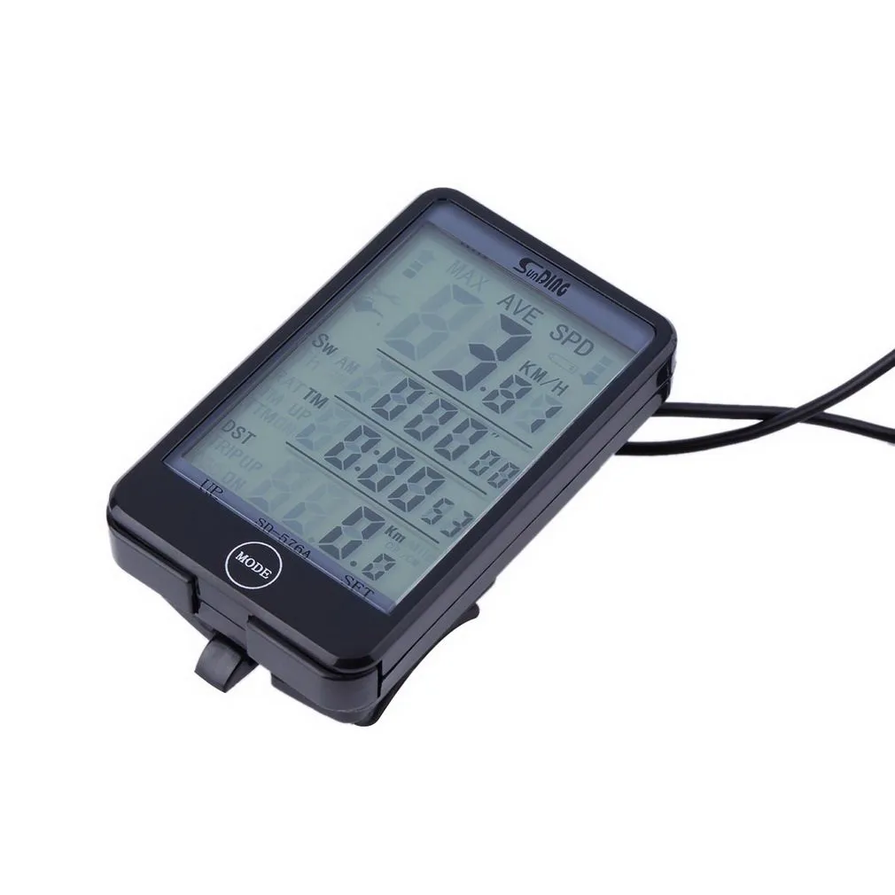 Велосипедный компьютер bicicleta с ЖК экраном одометр Спидометр подсветкой