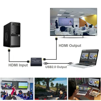 

Adapter Portable Video Card Broadcast HDMI To USB 3.0 4K Full HD Plug And Play Live Streaming Game Recording Free Drive