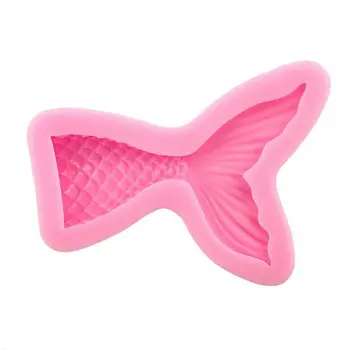 

drop ship Mermaid Tail Silicone Mold Fondant Cake Mold Cupcake Decorating Tools Kitchen Baking Gum Paste Chocolate tools 10.3cm