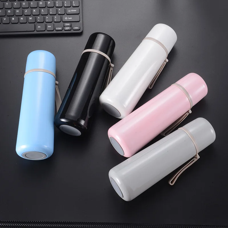 500ml Plain Color Thermos cup Stainless Steel Insulated Cup Simple Design Thermos Bottle Flasks