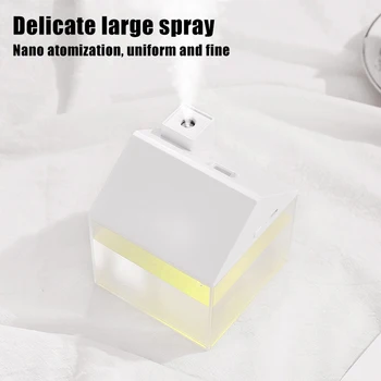 

3 In 1 Small House Shaped Humidifier Wireless USB Humidifier with Colorful Light and Large Mist Volume XH8Z
